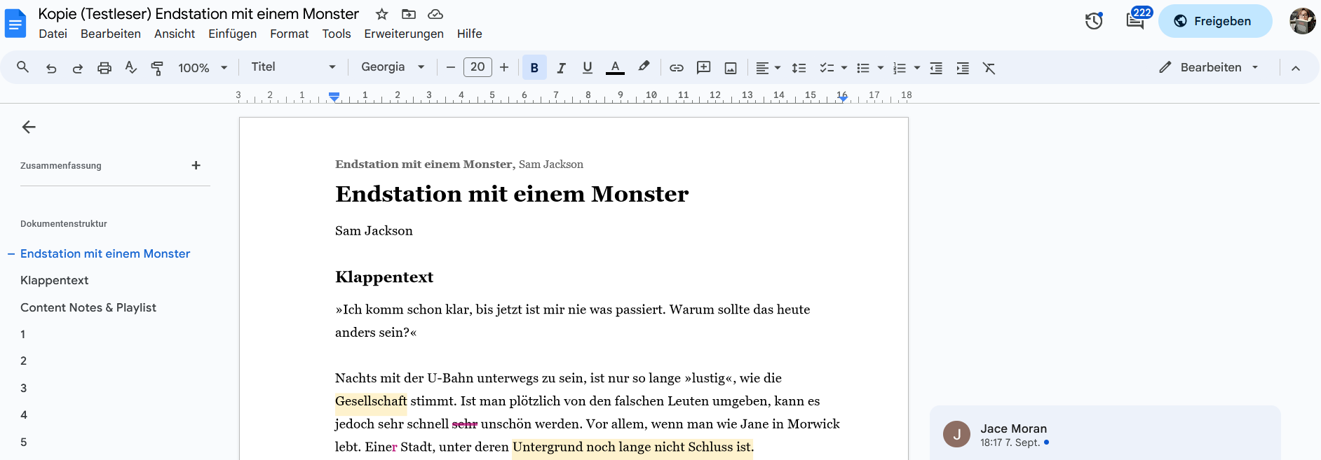 Vorschau (Google Docs Dokument)